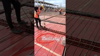 Why we Applying Shuttering oil at slab before casting  minivlog shorts vlog civilsitevisit oil [upl. by Shel661]