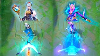 Odette Sage of the Currents VS Mermaid Princess Skin Comparison [upl. by Ajad]