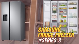 Samsung 8 Series RS68A884CSL Freestanding 6535 American Fridge Freezer  Value for the Money [upl. by Elli]