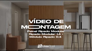 Painel Ripado Modular Ripado Modular 14  Módolo Ripado 04  Vídeo de Montagem [upl. by Nawed]