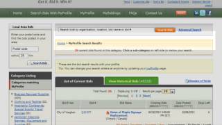 Biddingocom  How to search for Open Bids [upl. by Fin]