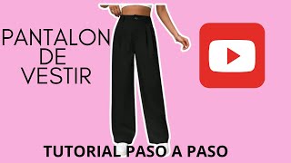 TUTORIAL DE PANTALON CON PINZAS PARTE 1 [upl. by Llebiram]