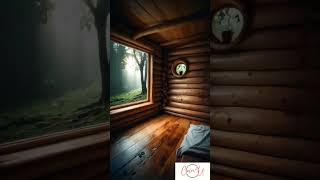 Soft Rainfall in the Forest  Cabin Escape [upl. by Salita643]