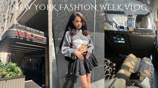 NYC Vlog walking in fashion week my first red carpet amp more [upl. by Shulamith]