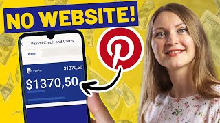 Make 1370 Per WEEK With Pinterest Affiliate Marketing NO WEBSITE [upl. by Enomad]