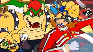 DEATH BATTLE REACTION  Bowser VS DrEggman Mario VS Sonic [upl. by Pisano]