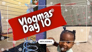 VLOGMAS  Day 10  Putting Up Christmas Lights  New Fridge Calendar  Toddler Girl Hairstyle [upl. by Miko]