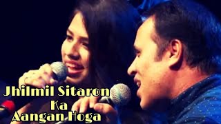 Jhilmil Sitaron Ka Aangan Hoga  Gul Saxena amp Prem Sharma  Live  Dharmendra amp Rakhi Gulzar [upl. by Nidia]