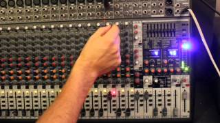 Behringer Eurodesk monitor section tutorial [upl. by Sucramad528]