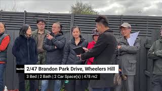 Live Auction  247 Brandon Park Drive Wheelers Hill  20230527 030251 [upl. by Aurie]