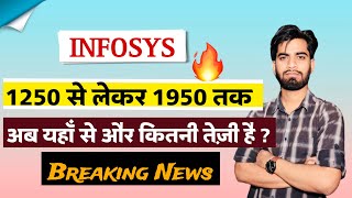 1250 से 1950 तक 🔥 Infosys Share News Today • Infosys Share News • Infosys Share [upl. by Enimajneb]