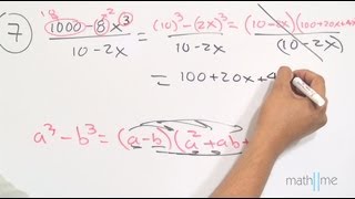 Simplificacion de fracciones algebraicas│ejercicio 5 al 7 [upl. by Imaon]