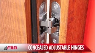 Concealed Adjustable Hinges  FSA [upl. by Feliza]