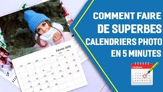 📅 Comment faire un calendrier photo mural  Un design pro en 5 minutes [upl. by Maddeu]