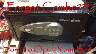 How To Open A Locked Sentry Safe If You Forgot Combination Code Or Lossed Key Model Is X055 [upl. by Airan757]