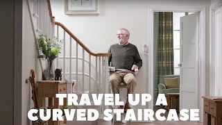 Climb Up ANY Curved Stair with Curved Stairlifts [upl. by Kcirttap364]