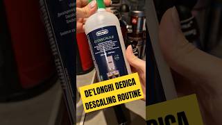 DELONGHI DEDICA Descaling Routine  stepbystep guide descaling delonghidedica [upl. by Teresita]