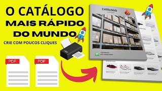 FAZER UM CATÁLOGO EM PDF 2024 RÁPIDO EM 7 MINUTOS como fazer um catalogo PDF [upl. by Salmon309]