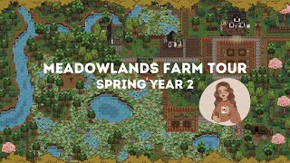 Meadowlands Farm Tour  Spring Year 2  Stardew Valley 16 [upl. by Tudor]