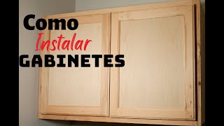 Como Instalar Gabinetes Pared Facil Simple [upl. by Ellednahs]