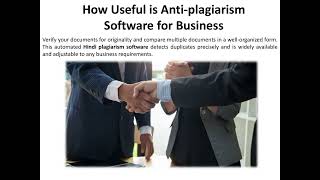 How Effective Is AntiPlagiarism Software in the Business World [upl. by Stillmann]