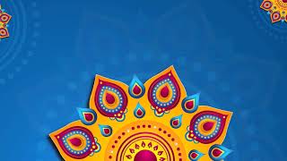 Cool Animated Festival Motion Background Video II Mandala Animation Video Loop  Diwali pooja Video [upl. by Assital]