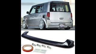 Scion XB customer supplied spoiler install American Dreams Restoration [upl. by Arymahs]