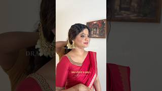 Saree Draping Aparna Premraj arjyou wedding arjyou arjyouwedding mua sareedraping kochi [upl. by Boycie193]