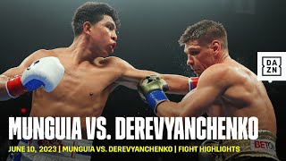 HIGHLIGHTS  Jaime Munguia vs Sergiy Derevyanchenko [upl. by Haldes]