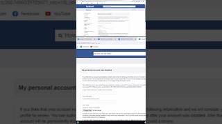 Facebook disabled account recovery [upl. by Rugg]