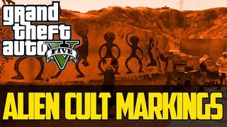 GTA V Easter Eggs Glitches amp Secrets  023 Alien Cult Markings [upl. by Ennoira]