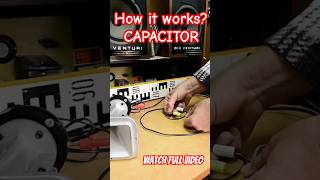 capacitor HOW IT WORKS speaker crossover demonstration Angelicaaudio [upl. by Ttayh]