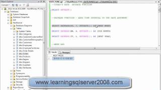 SQL Tutorial  SQL DATE Functions like GETDATE DATEADD CONVERT [upl. by Anawad]