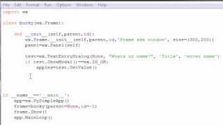 wxPython Programming Tutorial  8  Simple Text Program [upl. by Agnola190]