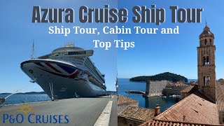 PampO AZURA CRUISE SHIP 2022 Ship Tour Room Tour Top Tips  Becca and Soph [upl. by Heindrick]