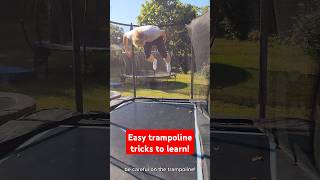 EASY trampoline tricks to LEARN flips Flip trampoline gtramp gymnast gymnastics backflip [upl. by Kapeed]