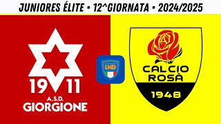 U19 ÉLITE  Giorgione 1911 VS Calcio Rosà  12ª GIORNATA [upl. by Aicenaj]