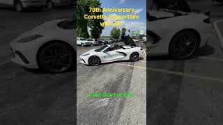 2023 C8 Corvette Convertible 70th Anniversary with Z51 with Cold Start [upl. by Marc279]