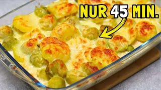 Der Rosenkohl Auflauf ist so lecker dass ich den jeden Tag mache Rosenkohl Gratin mit Kartoffeln [upl. by Wheaton795]