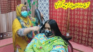 Hair ReboundingAaj Sara din parlour main guzar geyaStenzoKeratinHappy village couple [upl. by Kermie569]