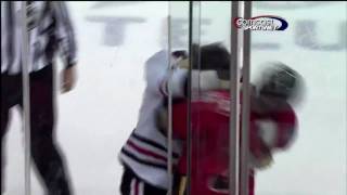 Brent Seabrook vs Dion Phaneuf Nov 19 2009 [upl. by Donela]