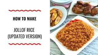 HOW TO MAKE JOLLOF RICE UPDATED VERSION  HOLIDAY SERIES  ZEELICIOUS FOODS [upl. by Ettenyl]