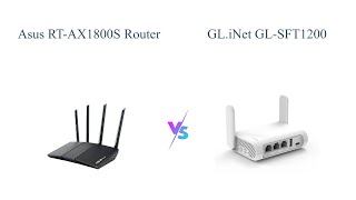 ASUS RTAX1800S vs GLiNet GLSFT1200  Best WiFi Router Comparison 📶 [upl. by Erdried]