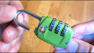 How to Reset TSA Lock Combo Tutorial [upl. by Emelun607]