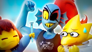 Alphys and Undynes Experiment Undertale 3D Animation [upl. by Ferree]