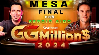 MESA FINAL GGMillion 10300 con SERGIO AIDO Cartas Vistas 151024 [upl. by Avrom870]