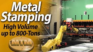 Metal Stamping in production volumes up to 800 tons  Manitowoc Tool amp Machining  Manitowoc WI [upl. by Gonick357]