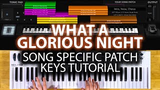 What A Glorious Night MainStage patch keyboard tutorial Sidewalk Prophets [upl. by Nosreme707]