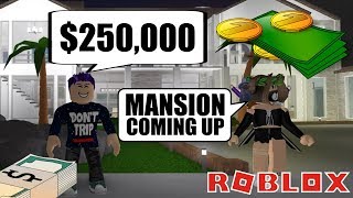 PAYING A RANDOM PERSON 250000 TO BUILD ME A MANSION IN ROBLOX BLOXBURG [upl. by Judie]