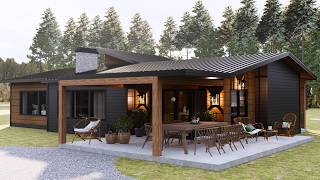 1300sqft OneStory Minimalist Home Affordable and Elegant [upl. by Leerzej]